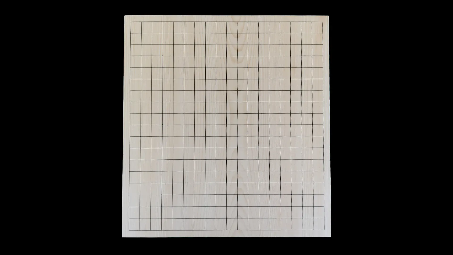 囲碁(脚付)5.8寸|九州榧・1枚板木裏盤の天面イメージ