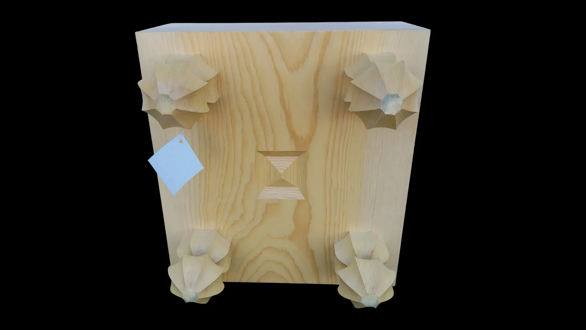 囲碁(脚付)5.8寸|九州榧・1枚板木裏盤の底面イメージ