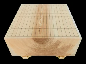 囲碁（脚付）5.6寸｜綾営林署榧・1枚板木裏盤の天面イメージ２