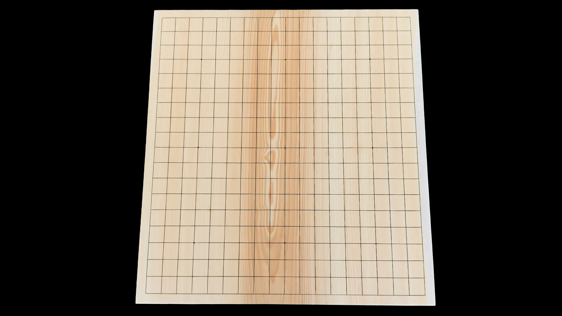 囲碁(脚付)5.6寸|綾営林署榧・1枚板木裏盤の天面イメージ1