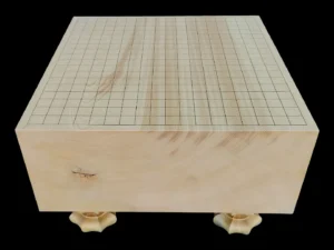 囲碁（脚付）5.6寸｜綾営林署榧・1枚板木裏盤の全体イメージ２