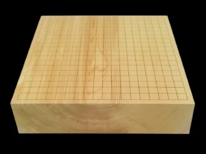 囲碁（卓上）3.4寸｜九州榧・1枚板木裏盤の全面イメージ