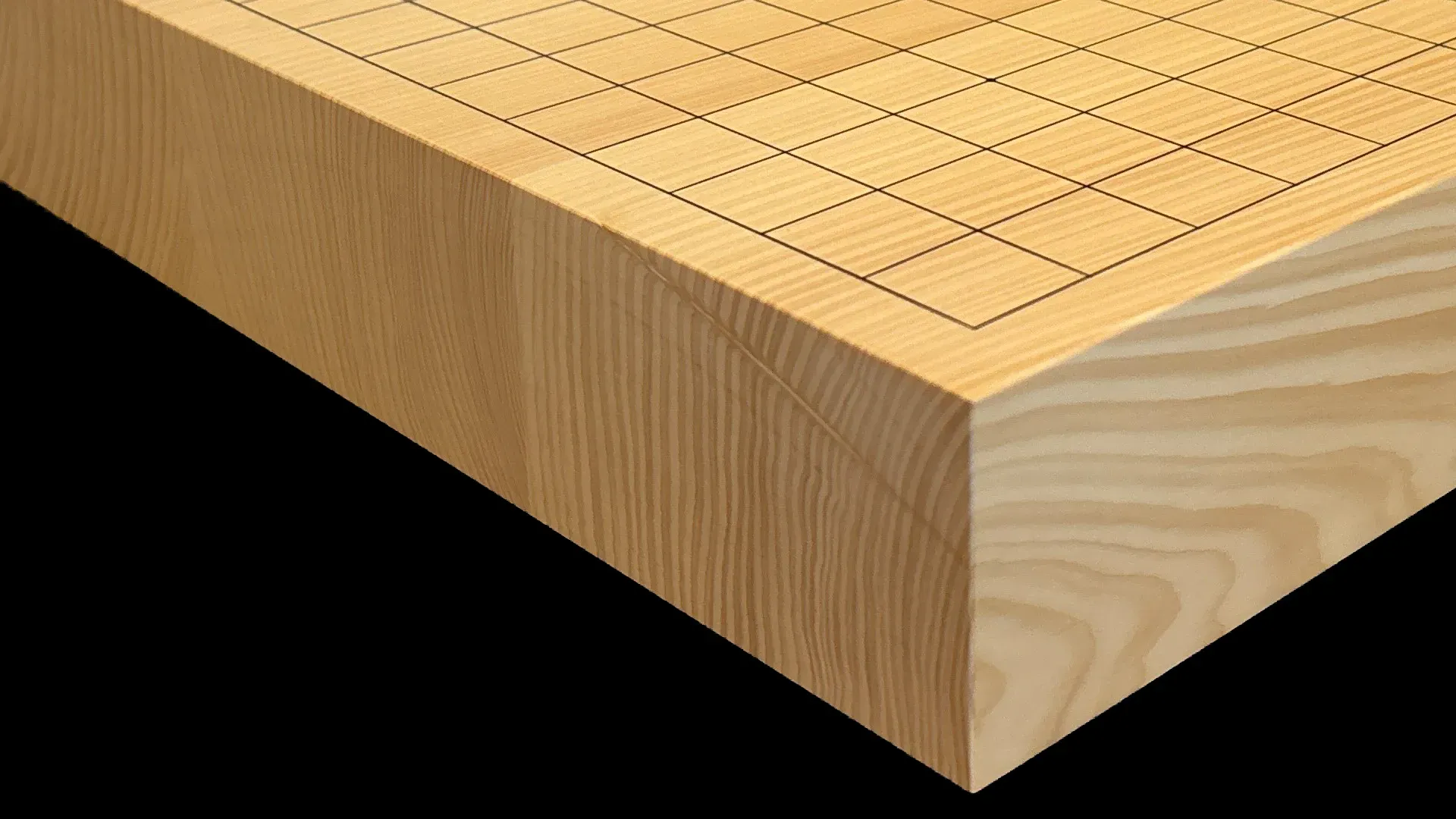 囲碁（卓上）2寸｜九州榧・4枚接ぎ盤にある葉節２