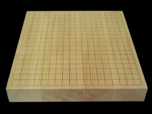 囲碁（卓上）2寸｜九州榧・4枚接ぎ盤の全面