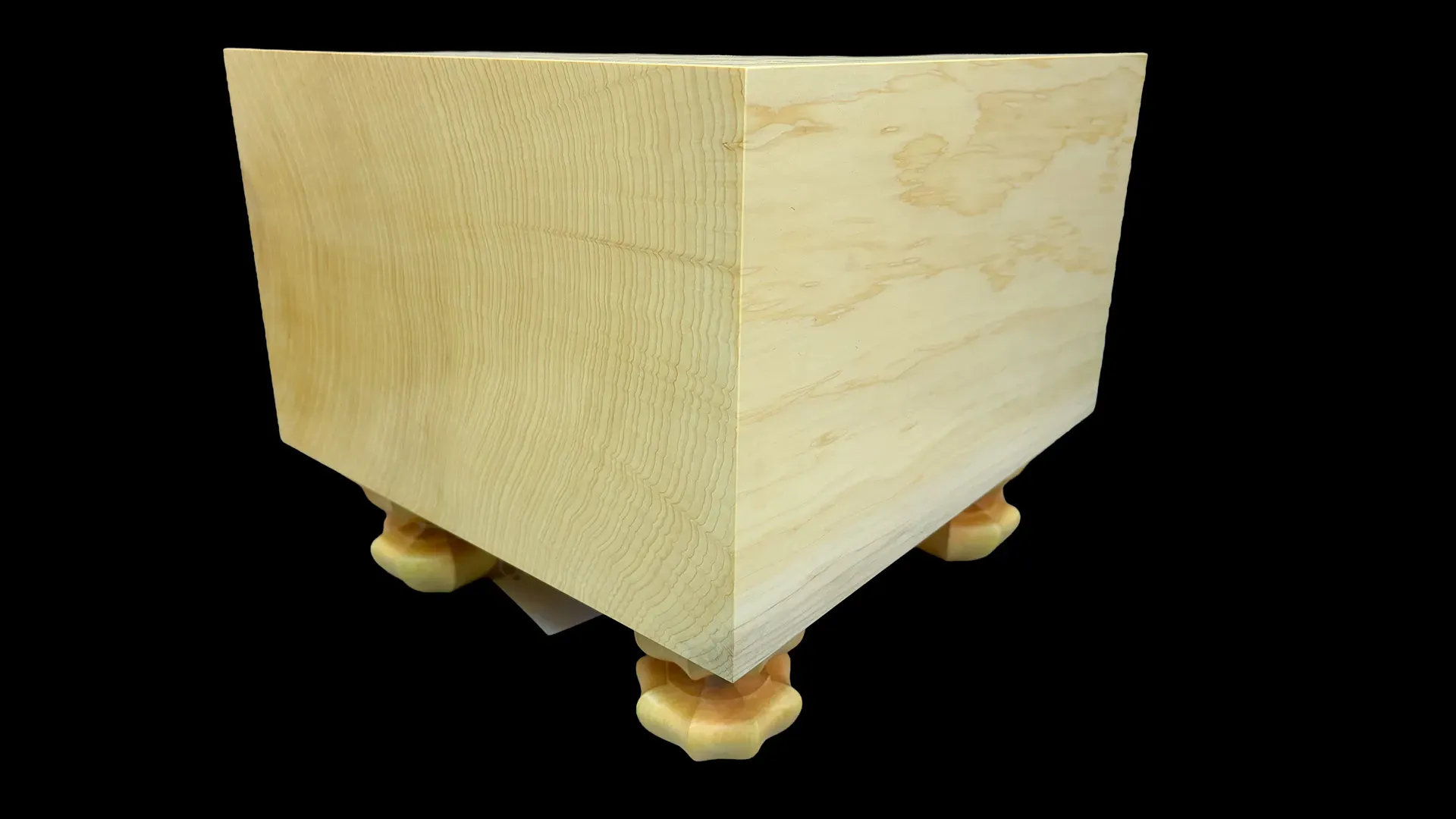 将棋(脚付)7.15寸|九州榧・1枚板柾目の側面のイメージ1