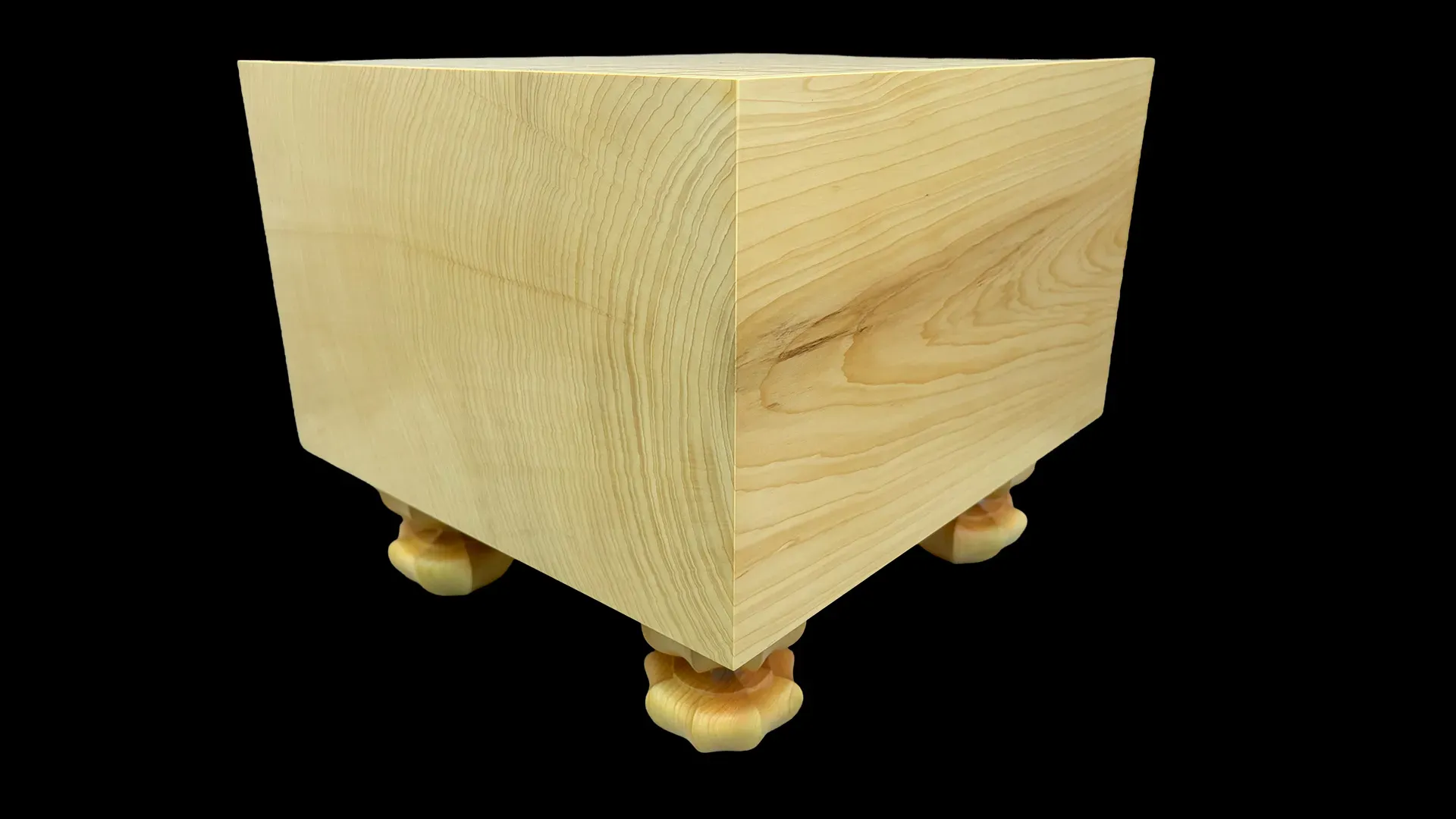 将棋(脚付)7.15寸|九州榧・1枚板柾目の側面のイメージ2