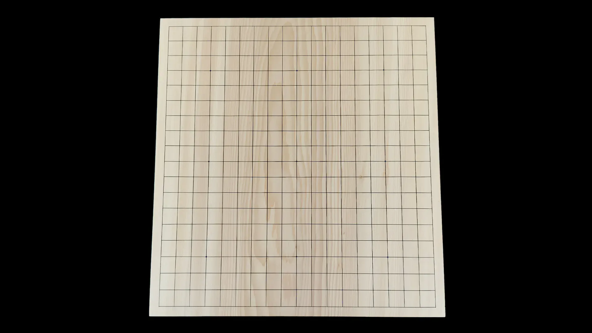 囲碁(脚付)3.75寸|九州榧・1枚板木裏盤の天面イメージ