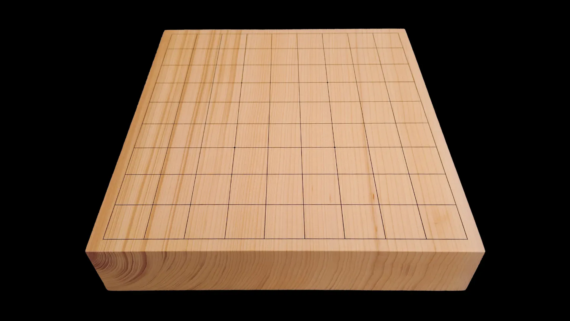 将棋(卓上)2.1寸|九州榧・1枚板柾目の全体イメージ1