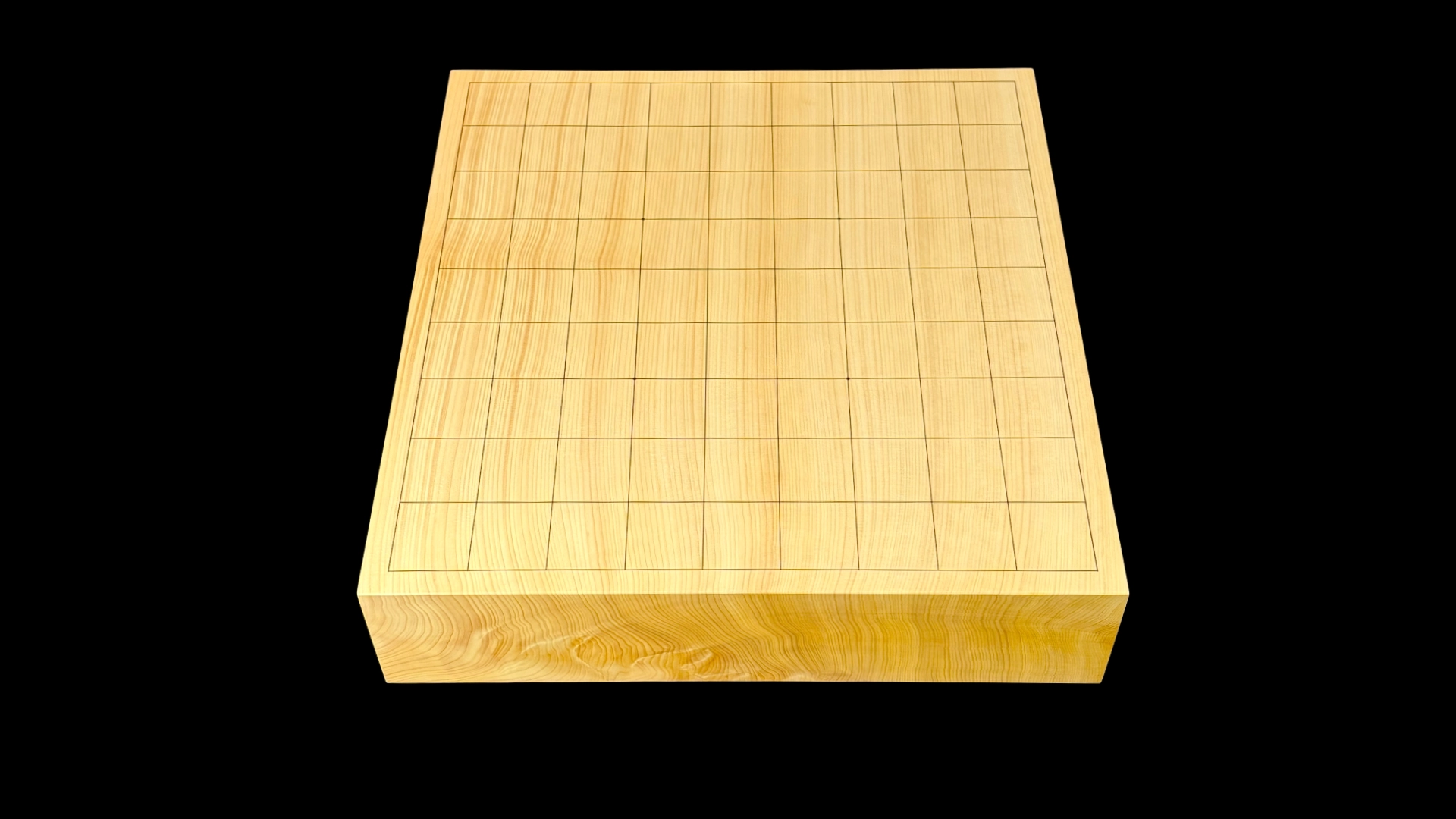 将棋(卓上)2.4寸|九州榧・1枚板柾目の全面 のイメージ 1