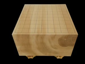 将棋（脚付）6.3寸｜綾営林署榧・1枚板柾目の全面1