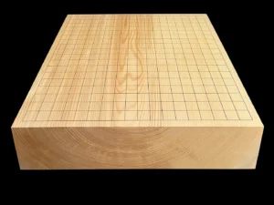 碁盤（卓上）3.4寸｜九州榧・1枚板板目（木裏）の全面イメージ1