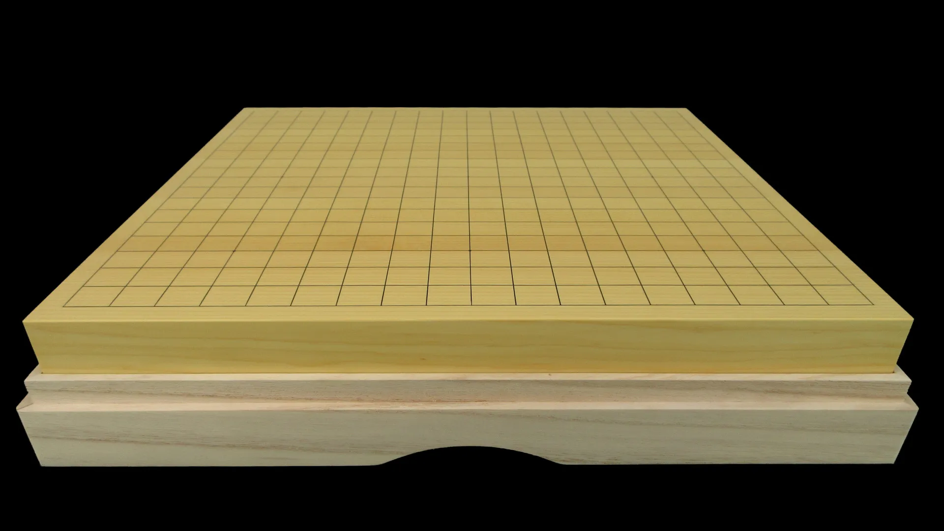 卓上碁盤が献上箱に収められている状態