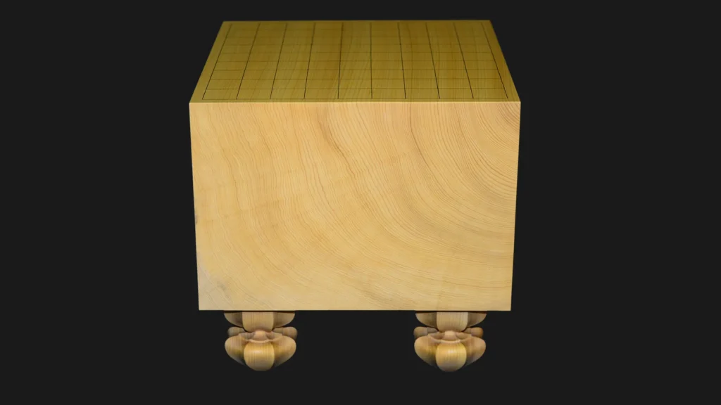 7.7-sun Shogi Floor Board – Kyushu Kaya, Single-piece, Straight-grain cut image 1