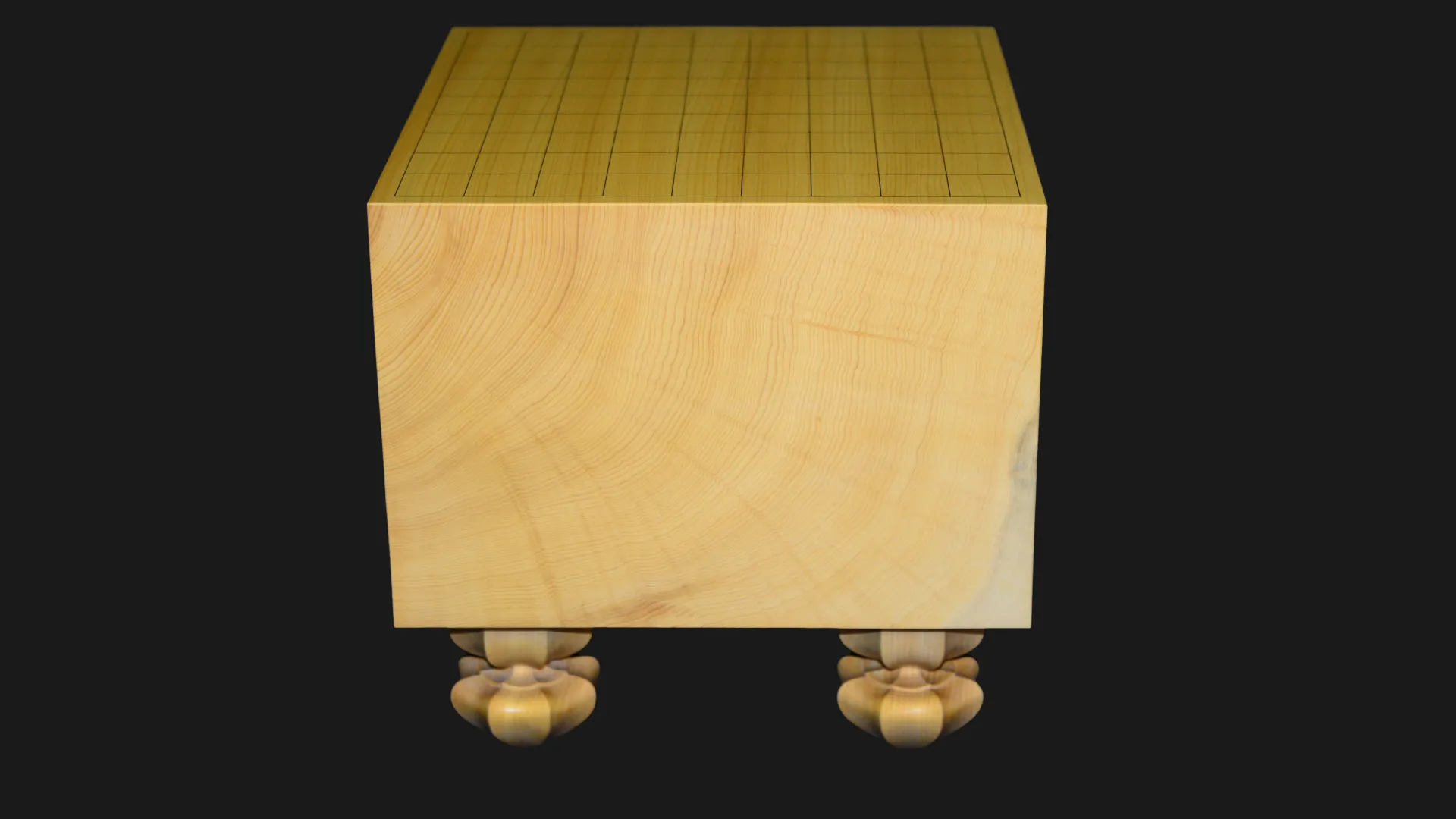将棋(脚付)7.7寸|九州榧・1枚板柾目のイメージ 3