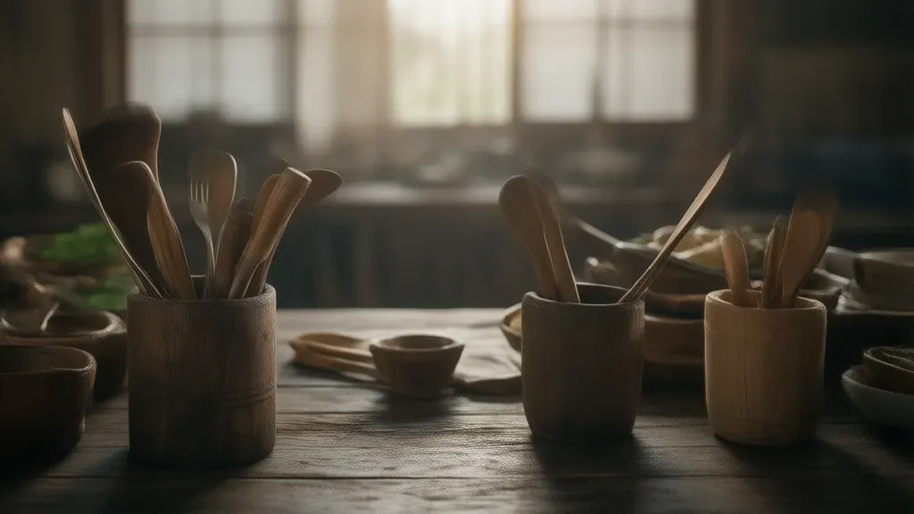 使われながら表情を変えていく木の道具
