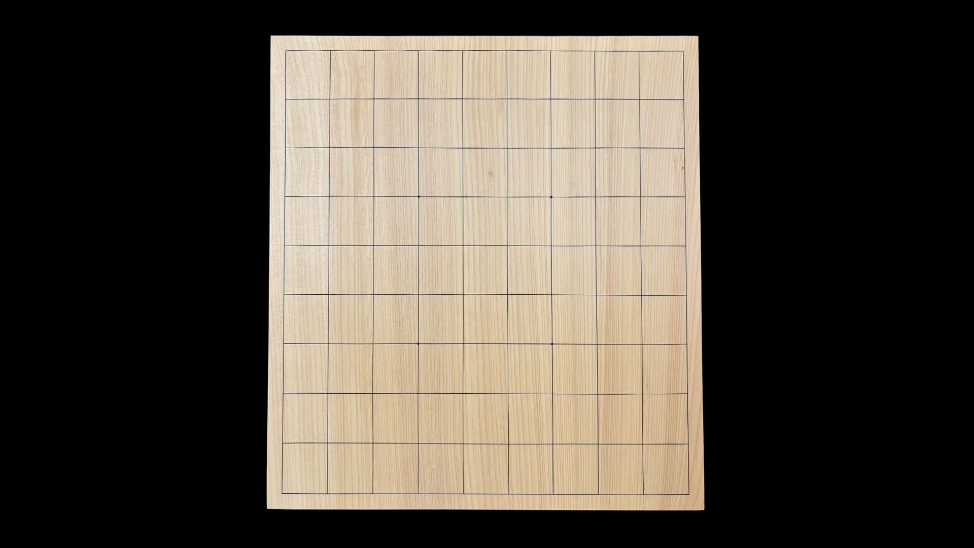 将棋(卓上)2.1寸|九州榧・1枚板柾目の天面イメージ1