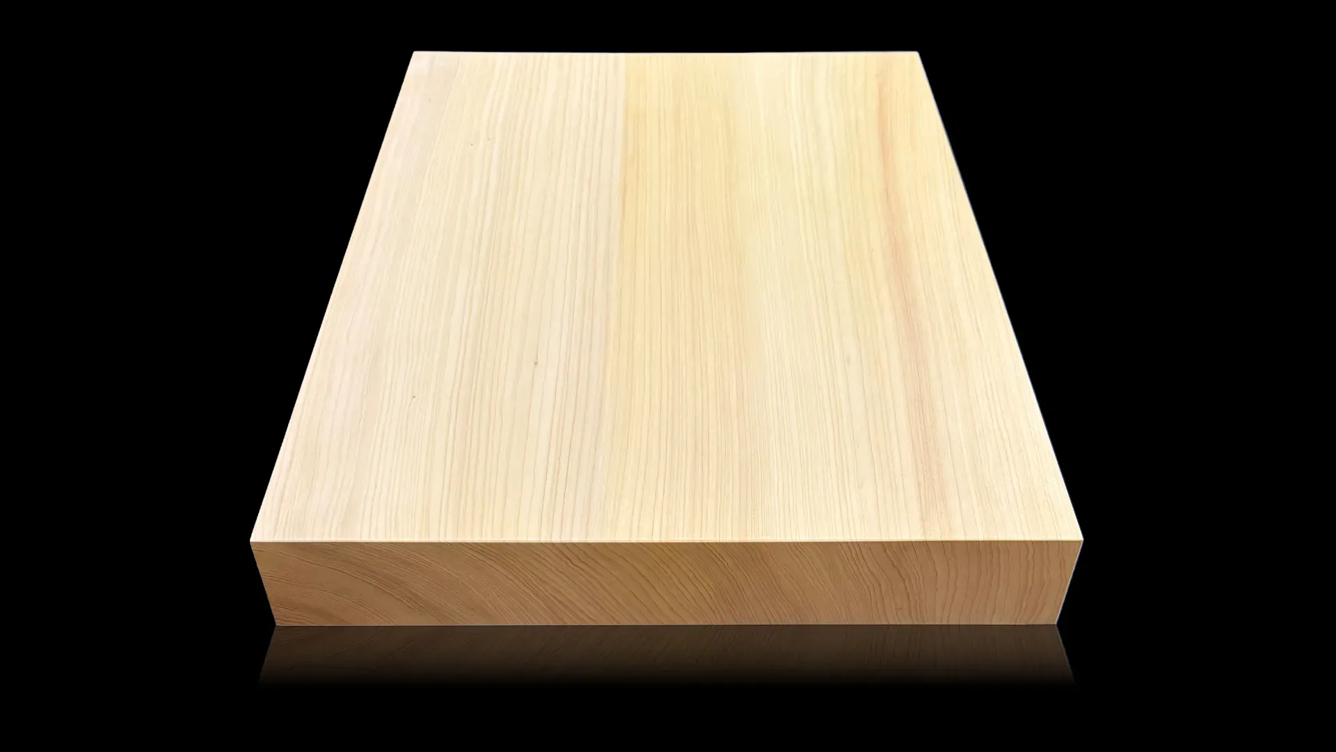 将棋(卓上)2.1寸|九州榧・1枚板柾目の底面イメージ1