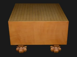 碁盤(脚付)6.4寸|綾営林署榧・1枚板柾目のイメージ1