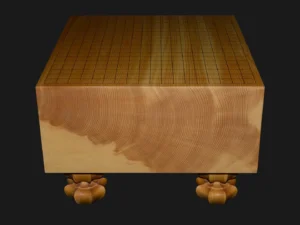 碁盤(脚付)6.2寸|綾営林署榧・1枚板柾目の全体イメージ1