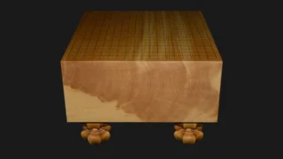碁盤（脚付）6.2寸｜綾営林署榧・1枚板柾目 | 熊須碁盤店