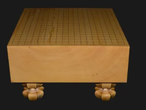 碁盤（脚付）4.8寸｜九州榧・1枚板板目（木裏）の全体イメージ1