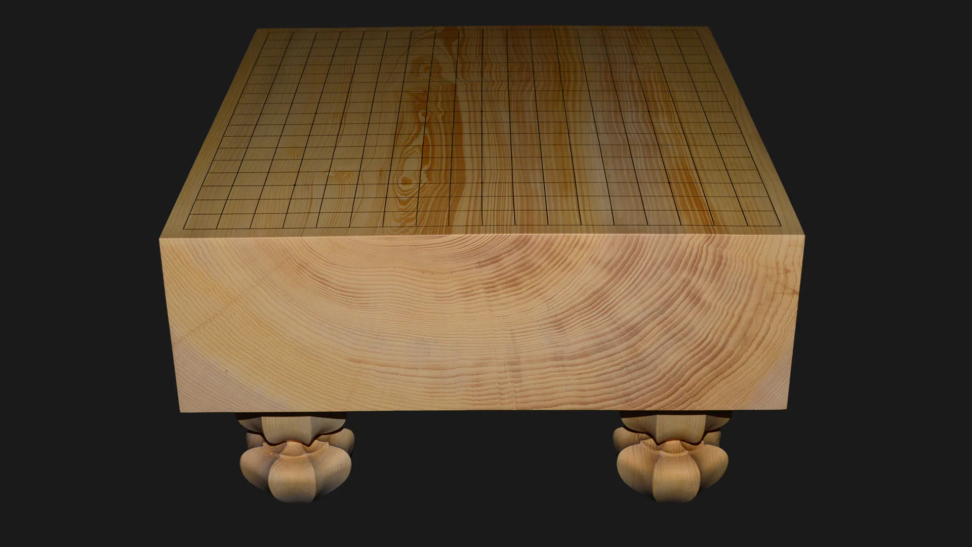 4.5-sun Go Floor Board – Kyushu Kaya, Single-piece, Flat-grain cut (back face) image 4