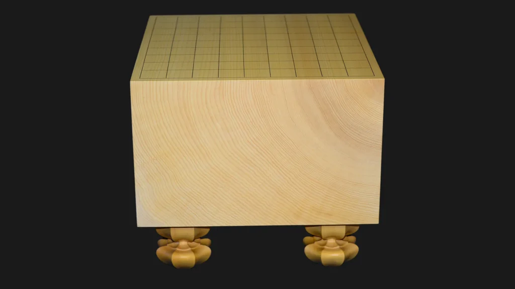 将棋（脚付）7寸｜九州榧・1枚板柾目の全面イメージ1