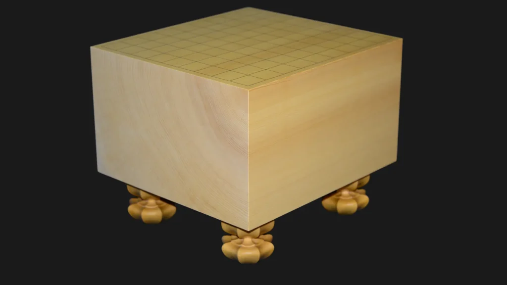 将棋（脚付）7寸｜九州榧・1枚板柾目の全面イメージ2