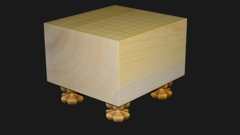 将棋（脚付）7寸｜九州榧・1枚板柾目の全面イメージ4
