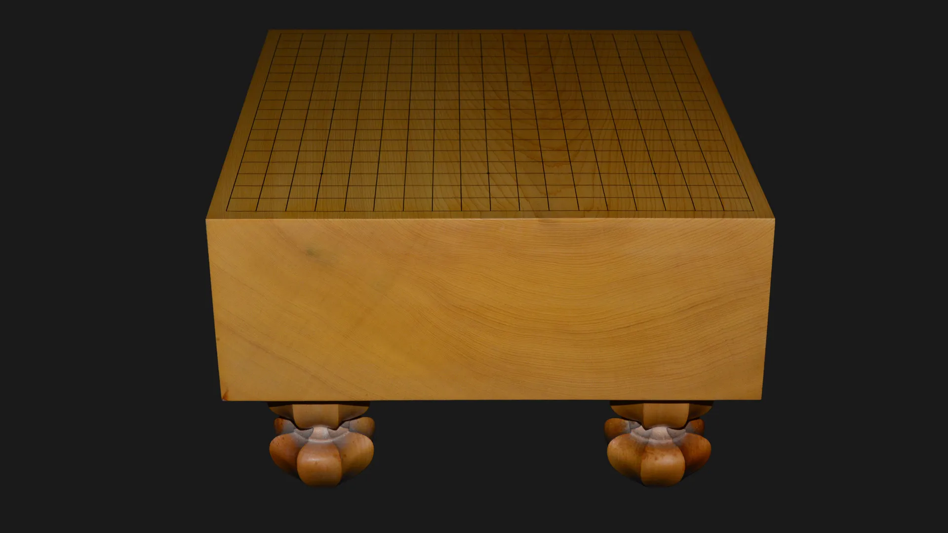 5.2-sun Go Floor Board – Kyushu Kaya, Single-piece, Flat-grain cut (back face) image 1