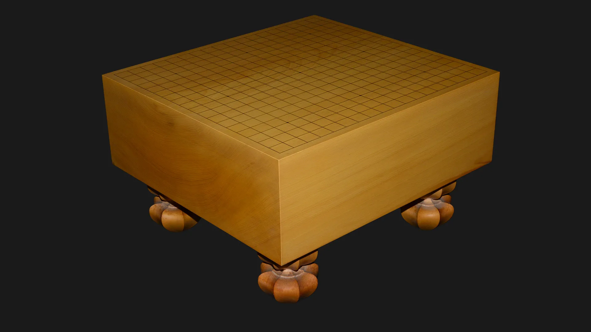 5.2-sun Go Floor Board – Kyushu Kaya, Single-piece, Flat-grain cut (back face) image 2