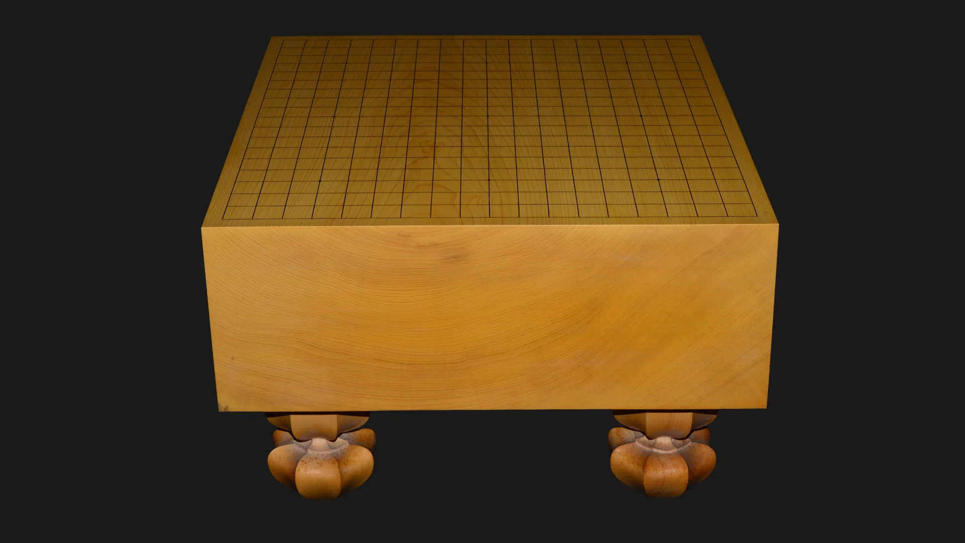 5.2-sun Go Floor Board – Kyushu Kaya, Single-piece, Flat-grain cut (back face) image 3