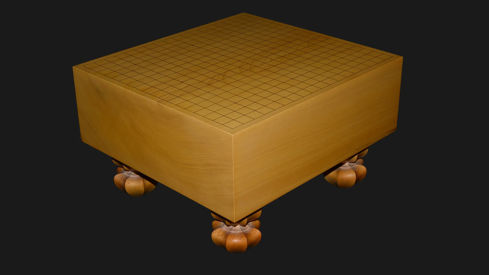 5.2-sun Go Floor Board – Kyushu Kaya, Single-piece, Flat-grain cut (back face) image 4