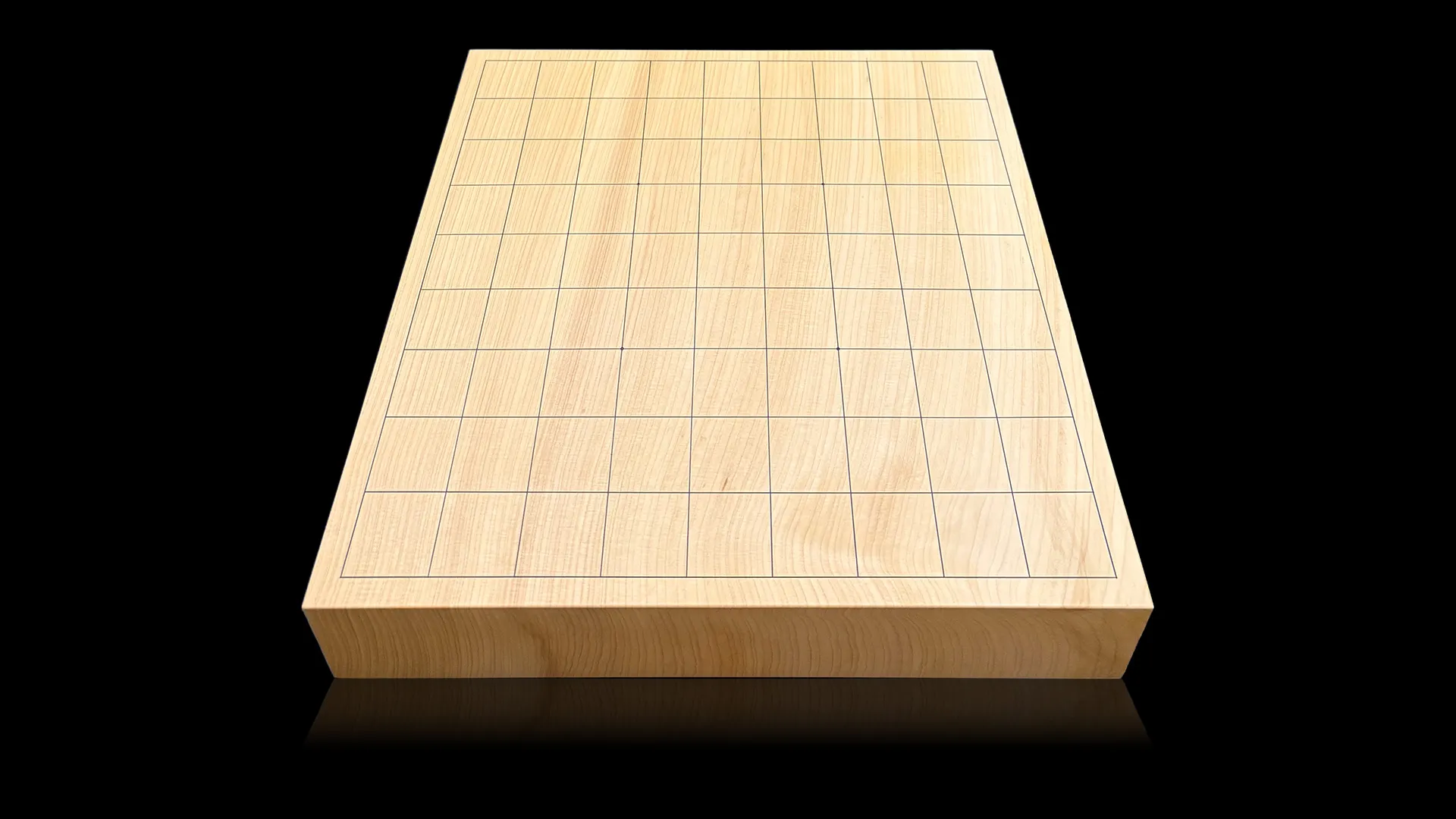 将棋(卓上)2寸|九州榧・1枚板柾目の全体イメージ2