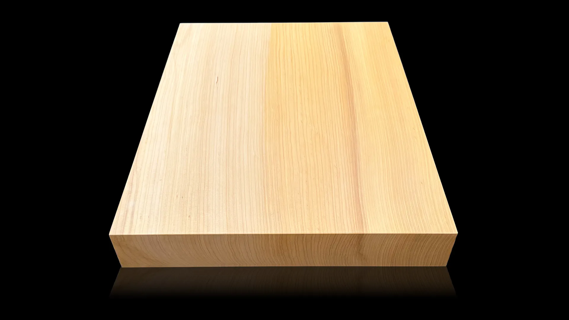 将棋(卓上)2寸|九州榧・1枚板柾目の底面イメージ1