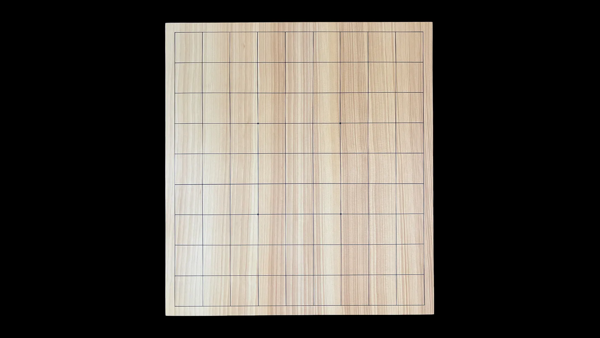 将棋(卓上)2.45寸|九州榧・1枚板柾目の天面イメージ