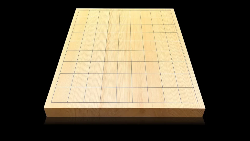 1.1-sun Shogi Table Board – Kyushu Kaya, 3-piece laminated, Straight-grain cut -image 1