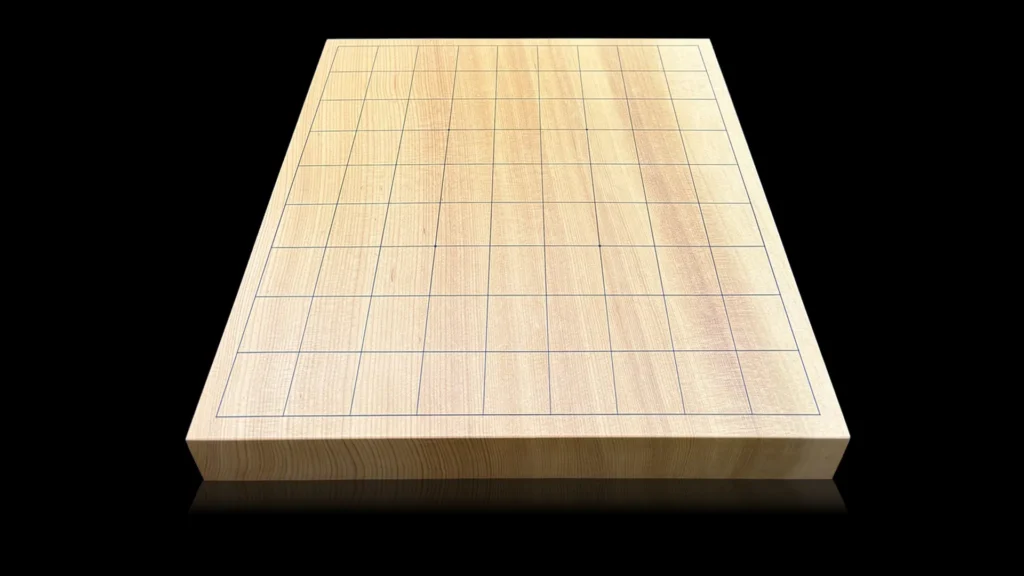 1.35-sun Shogi Table Board – Shimane Kaya, Single-piece, Straight-grain cut - image1