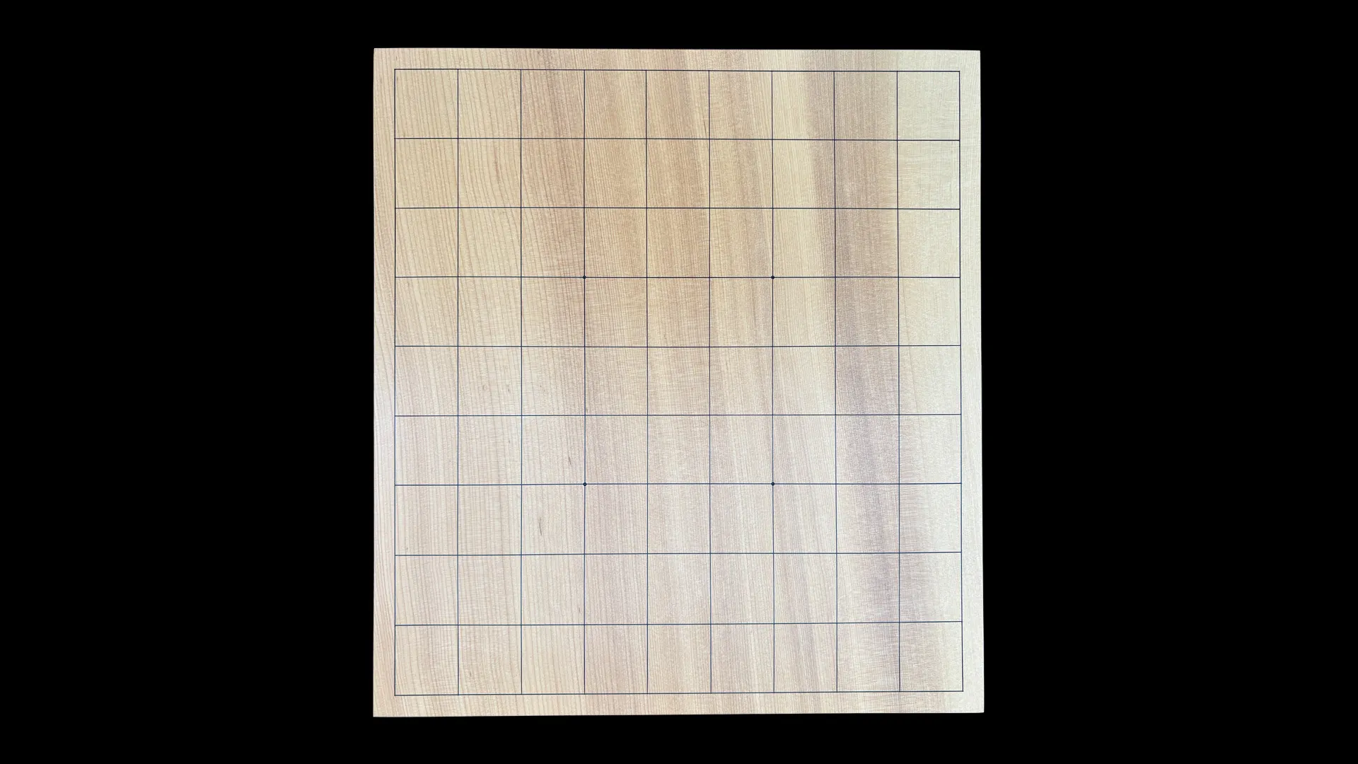 将棋(卓上)1.35寸|島根県産榧・1枚板柾目 の天面イメージ