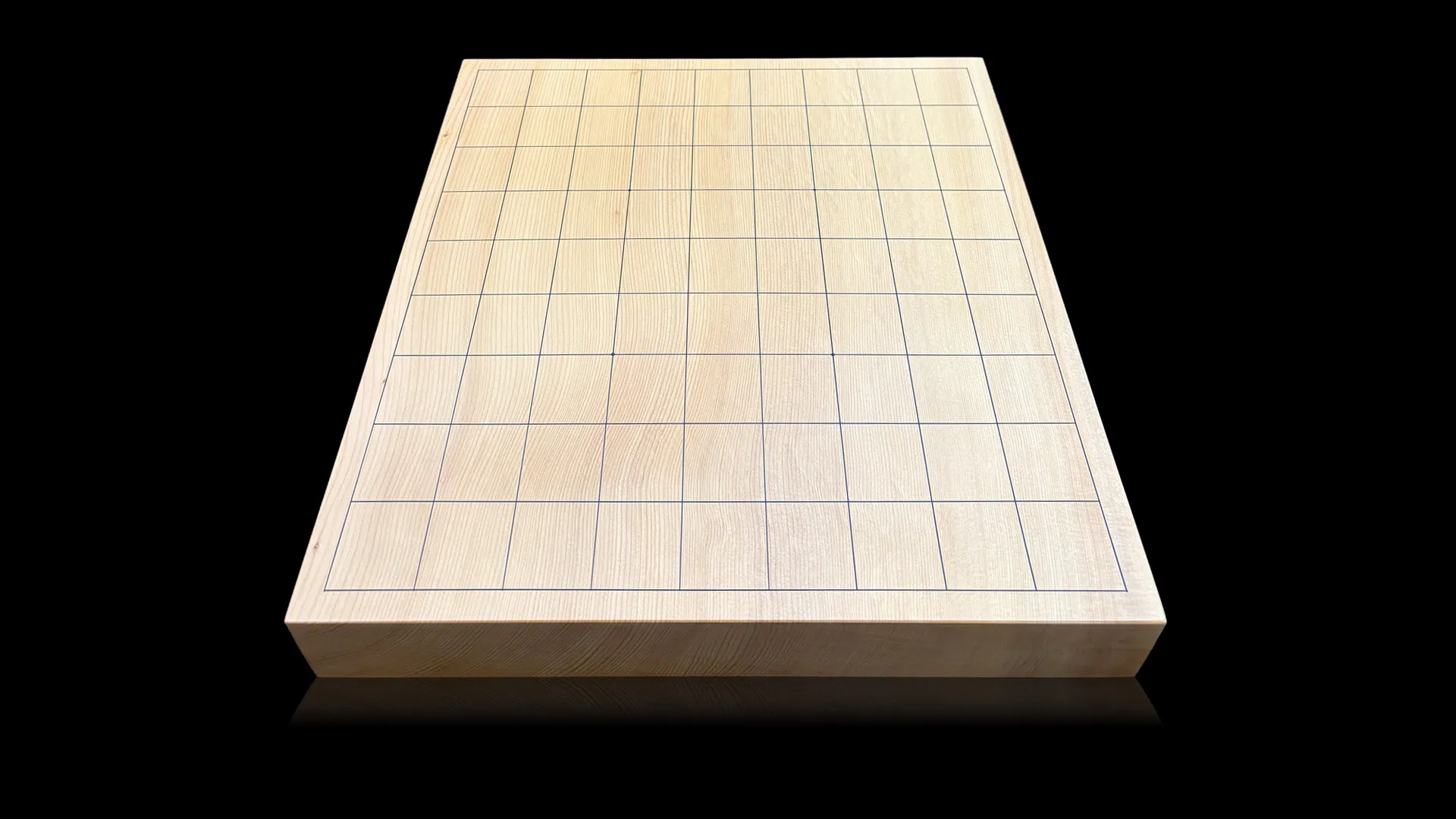 将棋(卓上)1.6寸|九州榧・1枚板柾目の全体イメージ2