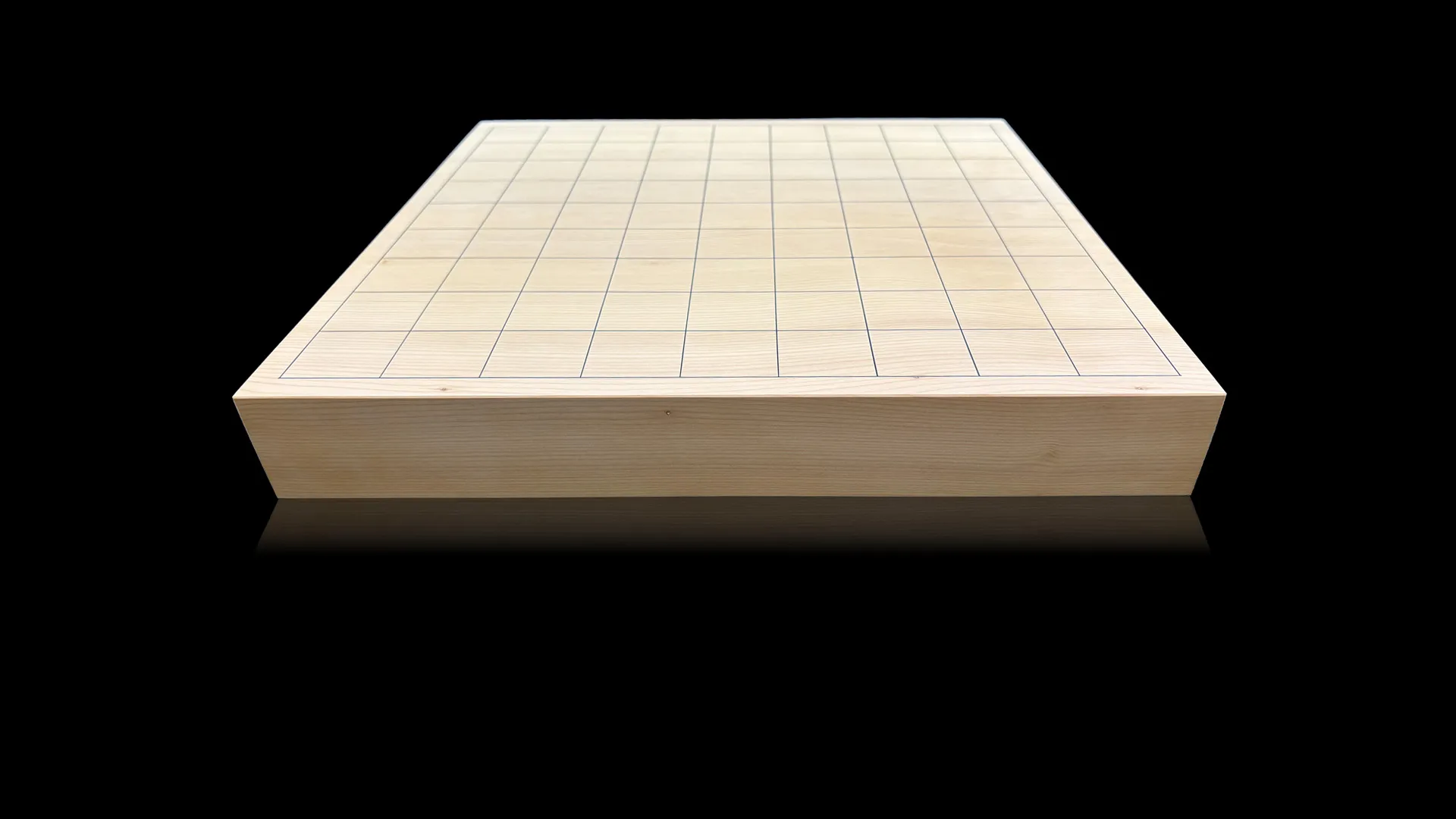 将棋(卓上)1.6寸|九州榧・1枚板柾目の側面イメージ1