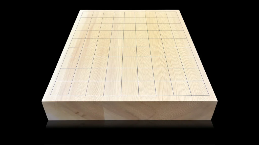 2.05-sun Shogi Table Board – Aya National Forest Kaya, 3-piece laminated, Straight-grain cut - image 1