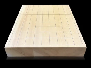 将棋（卓上）2.05寸｜綾営林署榧・3枚接ぎ盤柾目の全体イメージ１