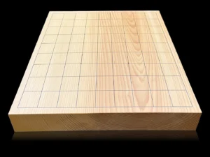 1.7-sun Shogi Table Board – Aya National Forest Kaya, Single-piece, Flat-grain cut (back face) - image 1
