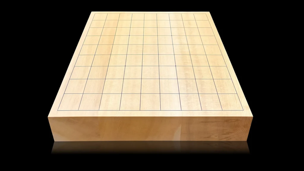 将棋（卓上）2.05寸｜島根県産榧・3枚接ぎ盤柾目 | 熊須碁盤店