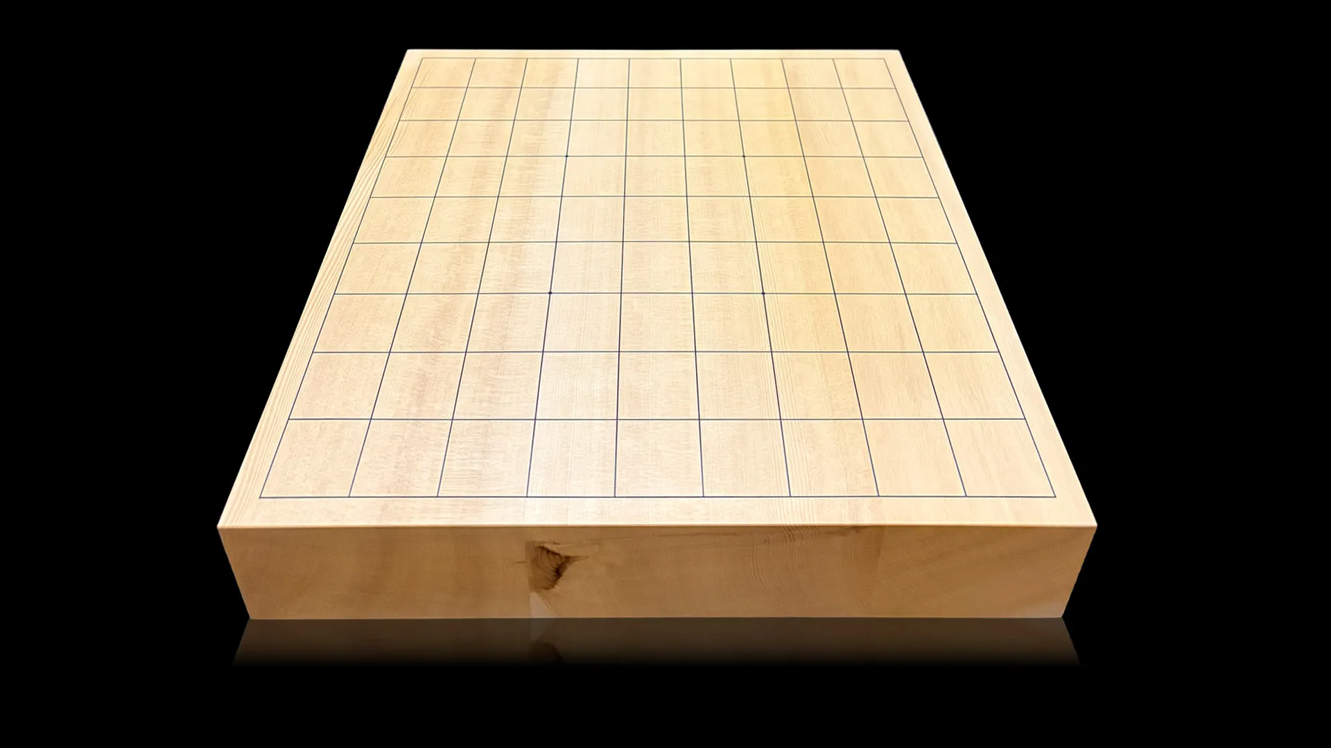 将棋(卓上)2.05寸|島根県産榧・3枚接ぎ盤柾目の全体イメージ2