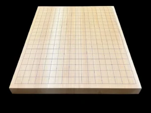 碁盤（卓上）1.35寸｜九州榧・4枚接ぎ盤柾目の全体イメージ1