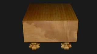 碁盤（脚付）6.3寸｜綾営林署榧・1枚板柾目 | 熊須碁盤店