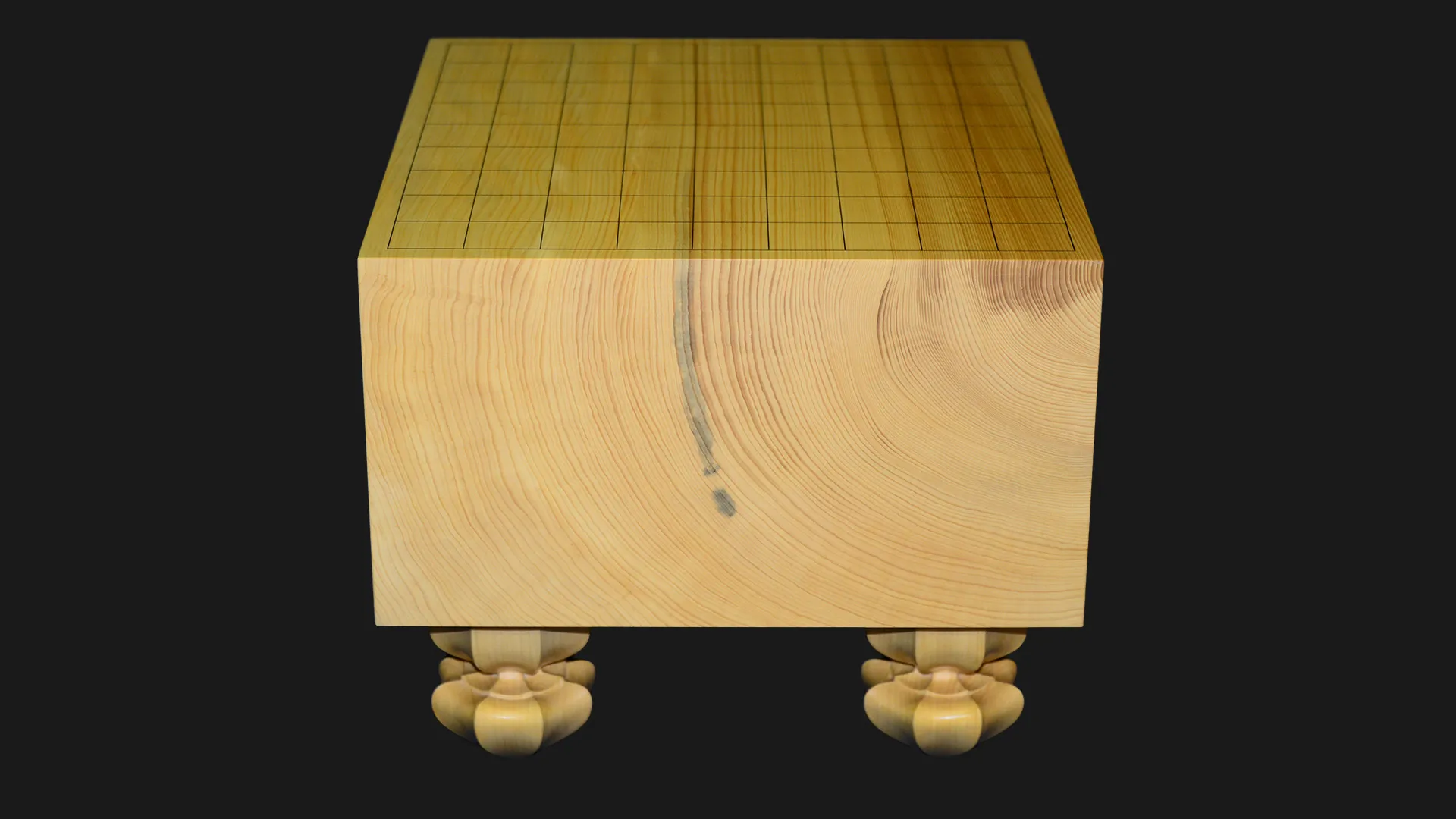 将棋(脚付)6.1寸|九州榧・1枚板柾目 | 熊須碁盤店 将棋(脚付)6.1寸|九州榧・1枚板柾目 | 熊須碁盤店