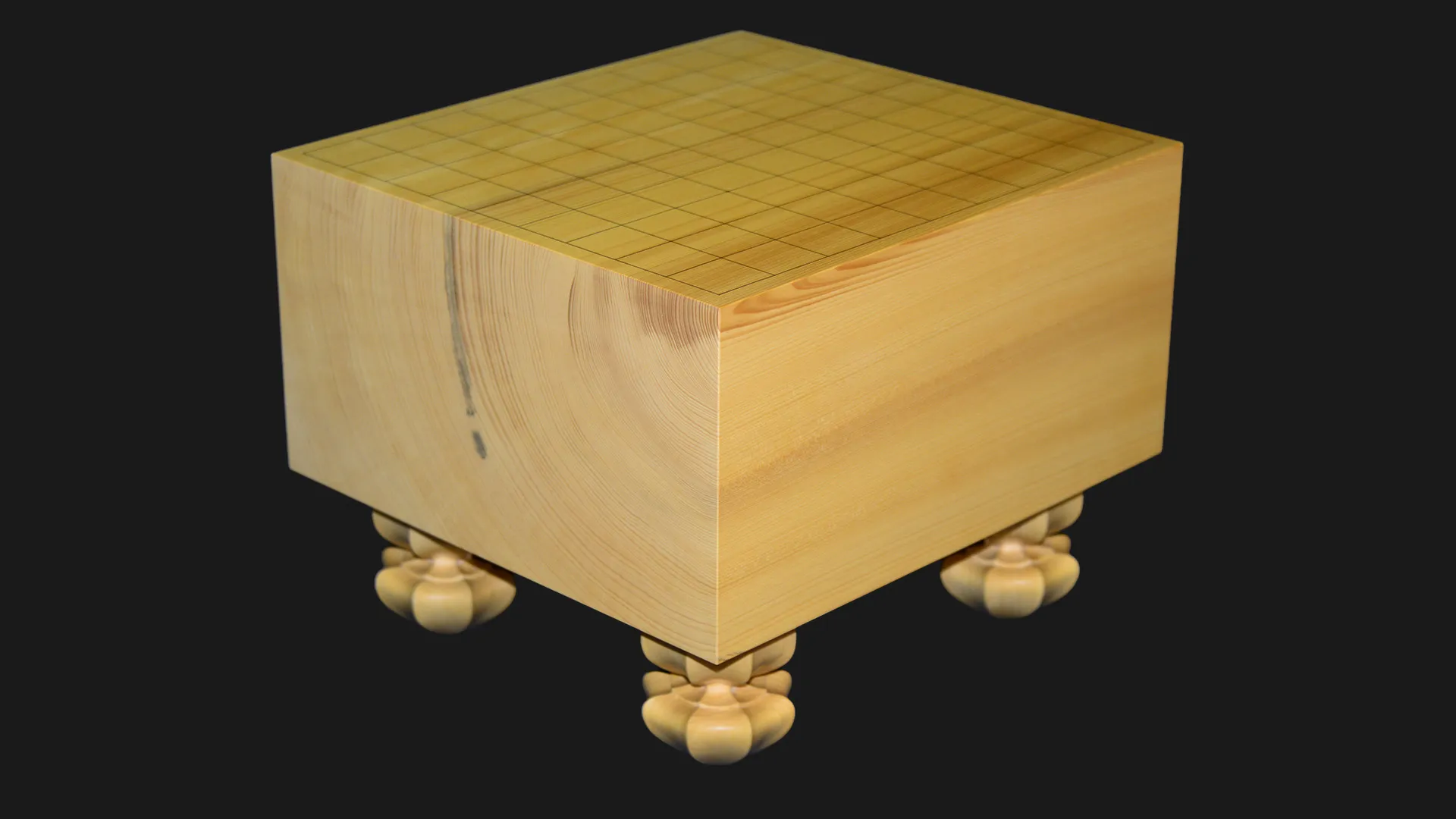 6.1-sun Shogi Floor Board – Kyushu Kaya, Single-piece, Straight-grain cut image 2